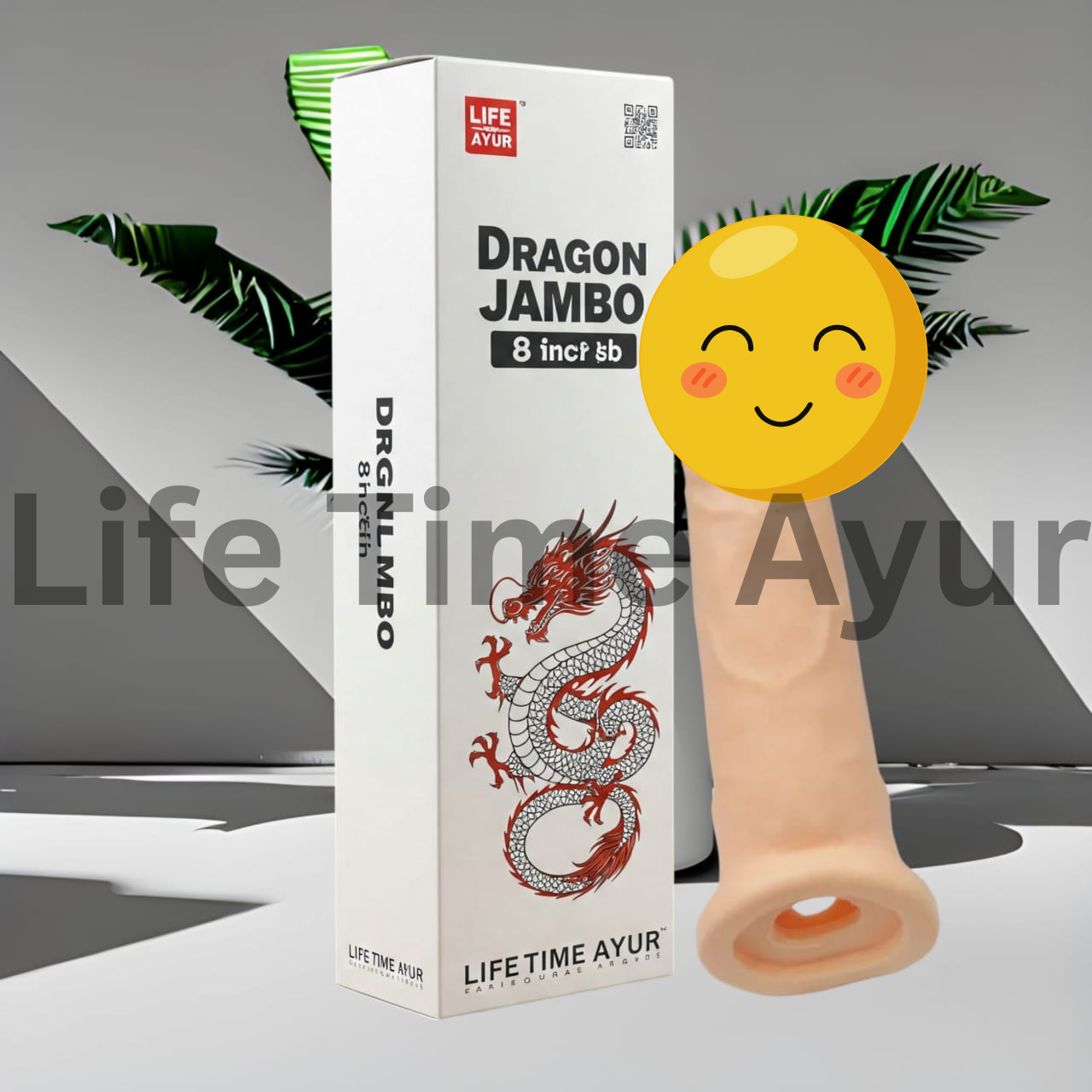 Life Time Ayur Dragon Jambo 8 Inch BB Realistic Dildo for Adult Pleasure and Exploration